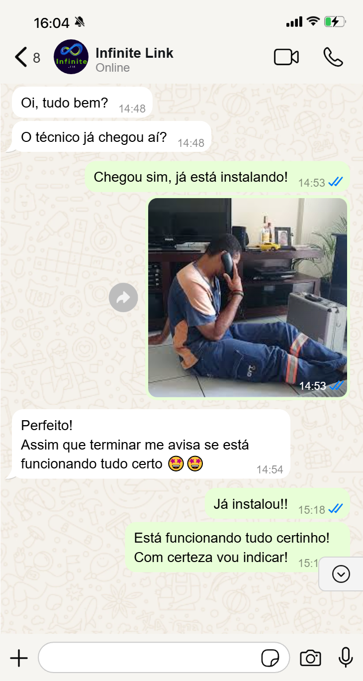 Conversa no WhatsApp