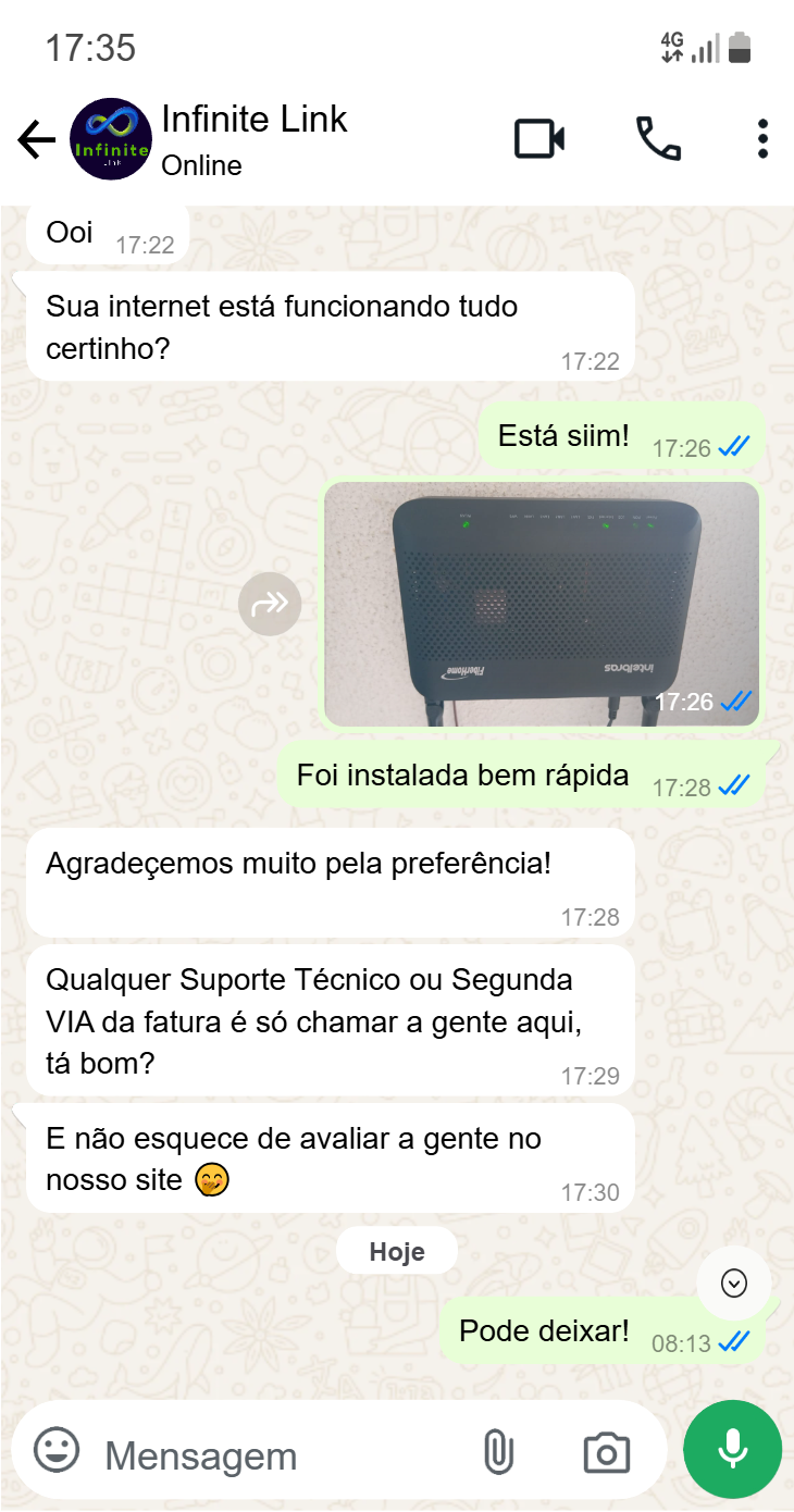 Conversa no WhatsApp